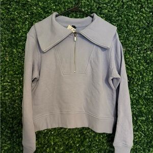 Ideology Light Purple Zip-Up Sweatshirt